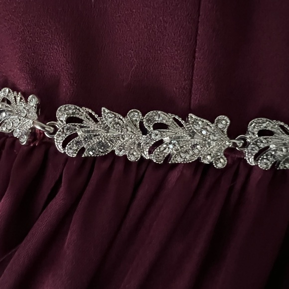 White by Vera Wang for David’s Bridal, Halter Dress in Wine, size 4, worn once - Picture 8 of 8